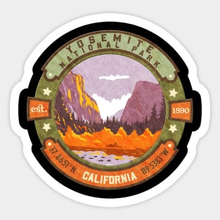 Yosemite National Park California Sticker